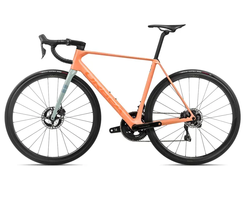 Orbea Orca M10iltd Pwr Road Bike In Orange Cloud/Stone Blue-1