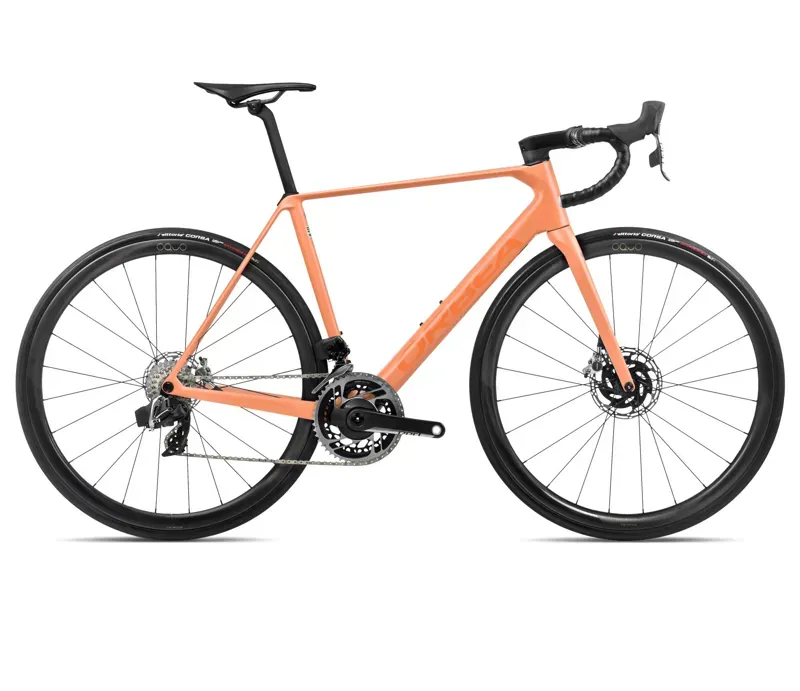 Orbea Orca M11eltd Pwr Road Bike In Orange Cloud/Stone Blue