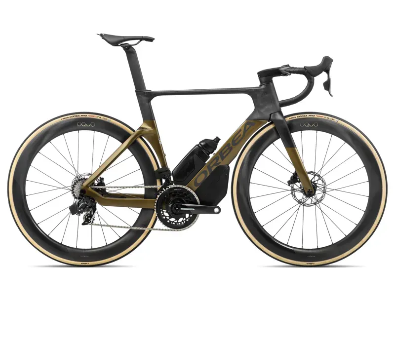 Orbea Orca Aero M21eltd Road Bike In Olive Green/Carbon Raw 