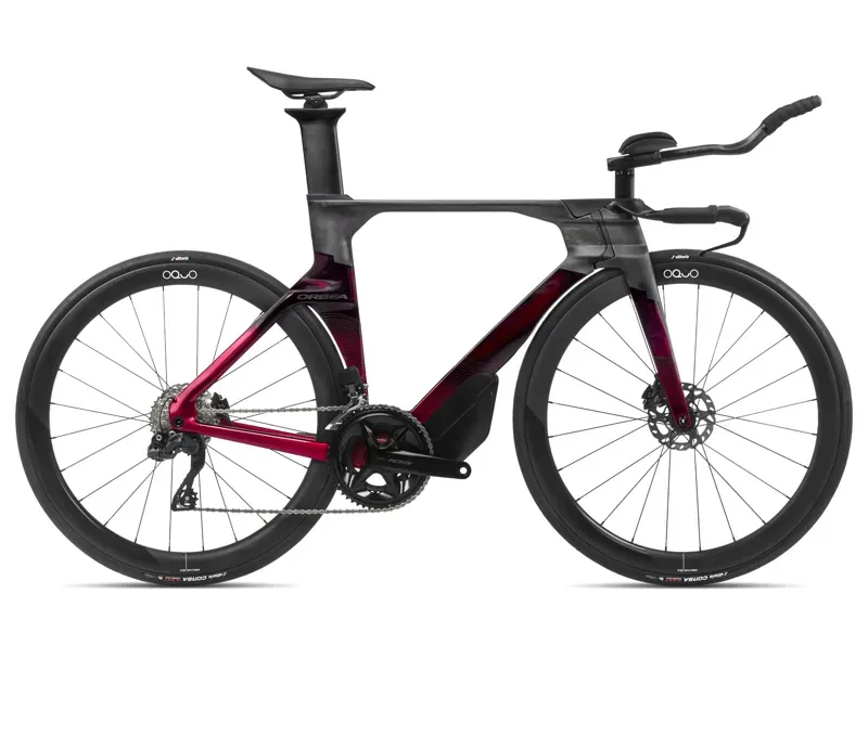 Orbea Ordu M30iLtd Triathlon Bike In Carbon Raw/Wine Red Shades
