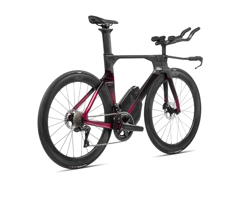 Orbea Ordu M30iLtd Triathlon Bike In Carbon Raw/Wine Red Shades-2