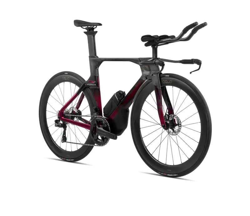 Orbea Ordu M30iLtd Triathlon Bike In Carbon Raw/Wine Red Shades-1