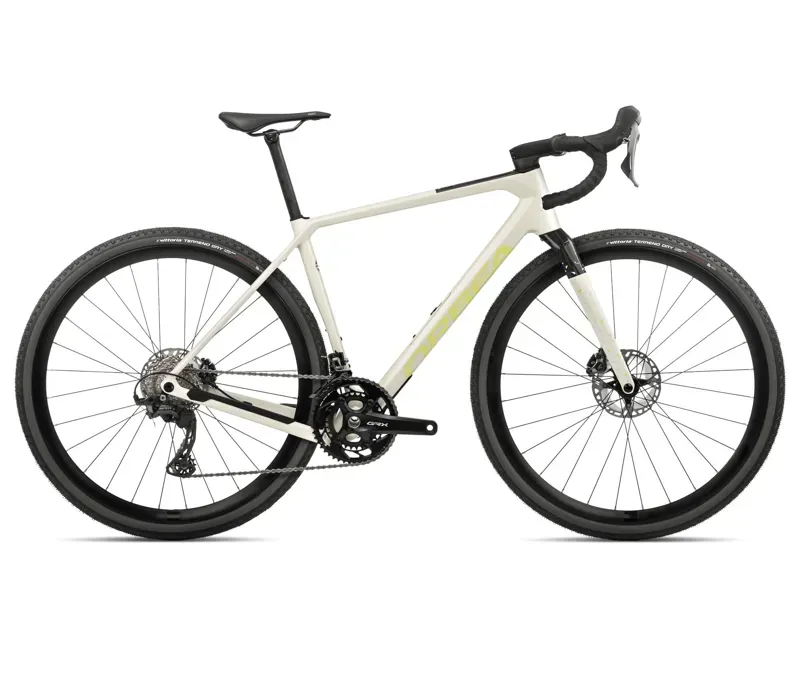Orbea Terra M20Team Gravel Bike In Ivory White/Spicy Lime
