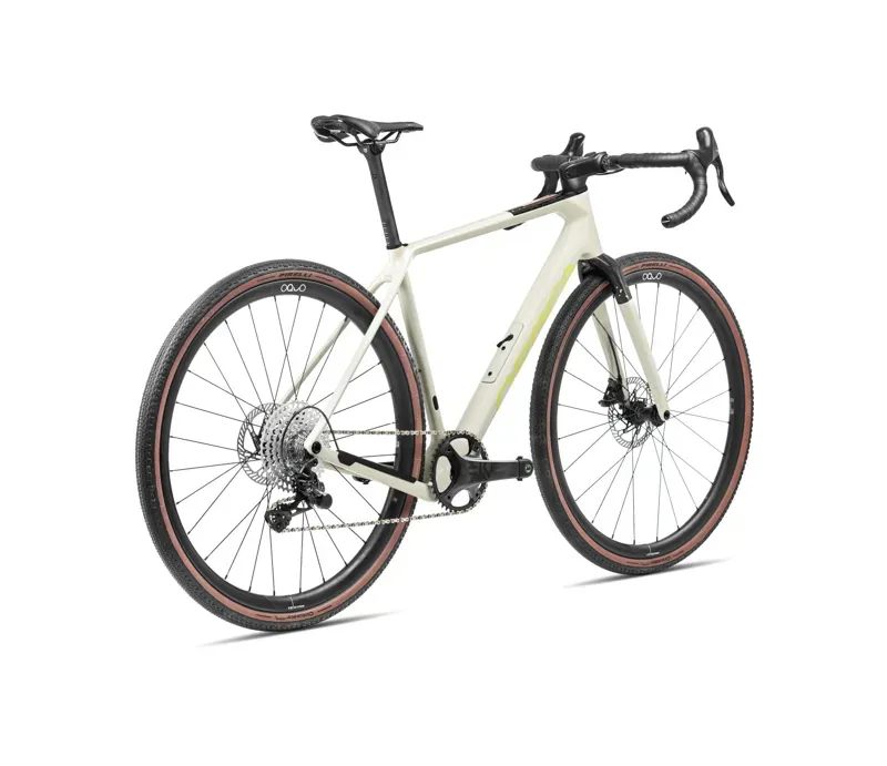 Orbea Terra M41eTeam 1x Gravel Bike In Ivory White/Spicy Lime-2