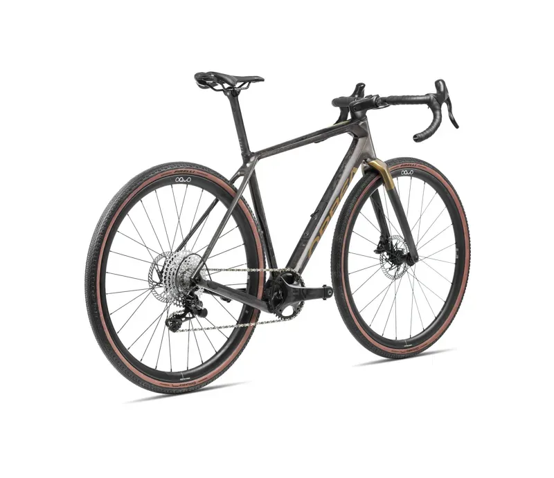 Orbea Terra M41eTeam 1x Gravel Bike In Cosmic Carbon/Metallic Olive-2