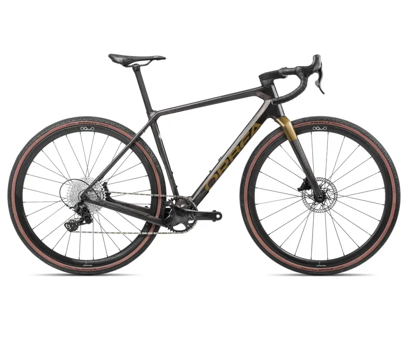 Orbea Terra M22Team 1x Gravel Bike In Cosmic Carbon/Metallic Olive Green