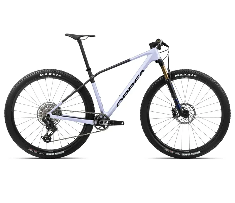 Orbea Alma M-Pro Mountain Bike In Digital Lavender/Carbon Raw