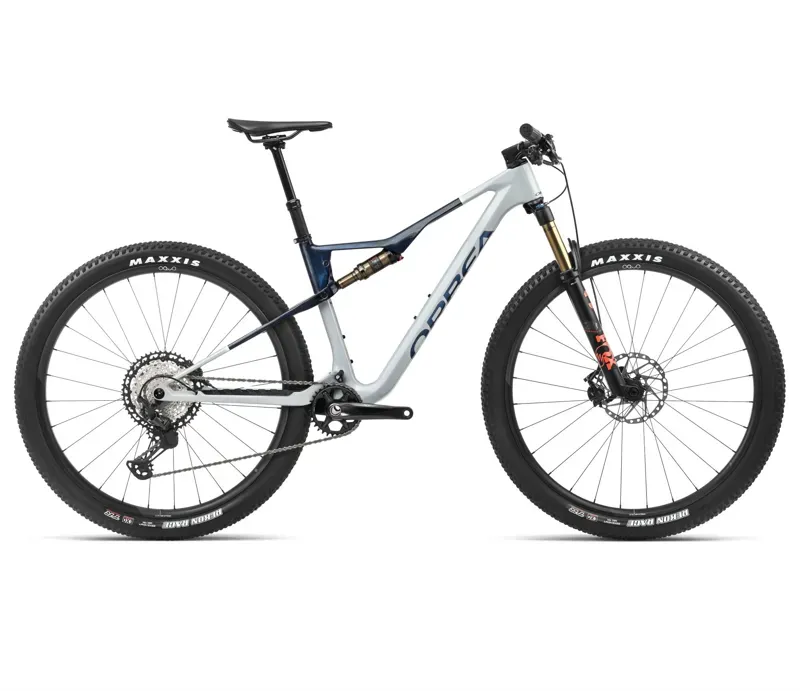 Orbea Oiz M10 Mountain Bike In Halo Silver/Blue Carbon 