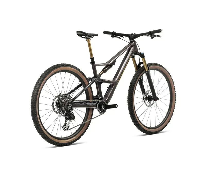 Orbea Occam Lt M30 Mountain Bike In Cosmic Carbon/Metallic Olive Green-2