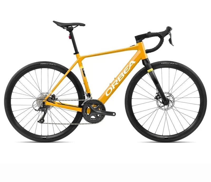Orbea Gain D50 20mph E-Road Bike In Mango Gloss/Black Matt