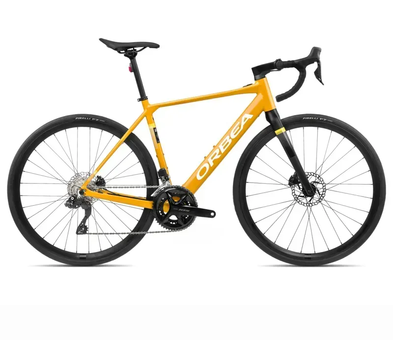 Orbea Gain D30i 20mph E-Road Bike In Mango Gloss/Black Matt