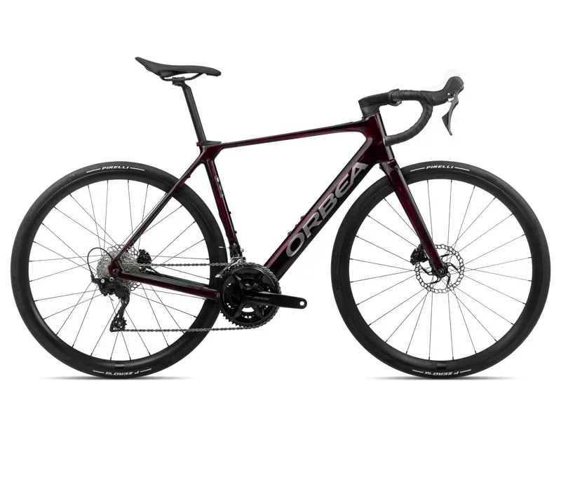 Orbea Gain M30 20mph E-Road Bike In Wine Red Carbon View/Titanium Gloss