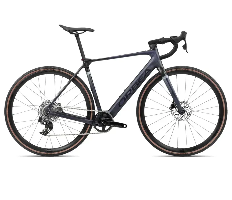 Orbea Gain M31E 1X 20mph E-Road Bike In Tanzanite Carbon View Matt/Carbon Raw Gloss