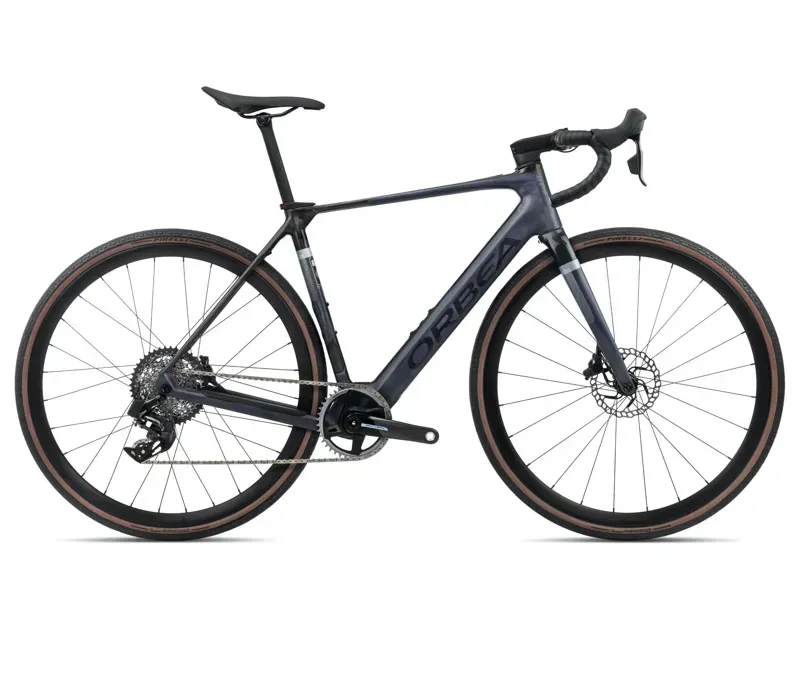 Orbea Gain M21E 1X 20mph E-Road Bike In Tanzanite Carbon View Matt/Carbon Raw Gloss