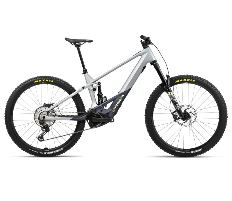 Orbea Wild M10 20mph E-Mountain Bike In Halo Silver/Tanzanite Carbon View Matt