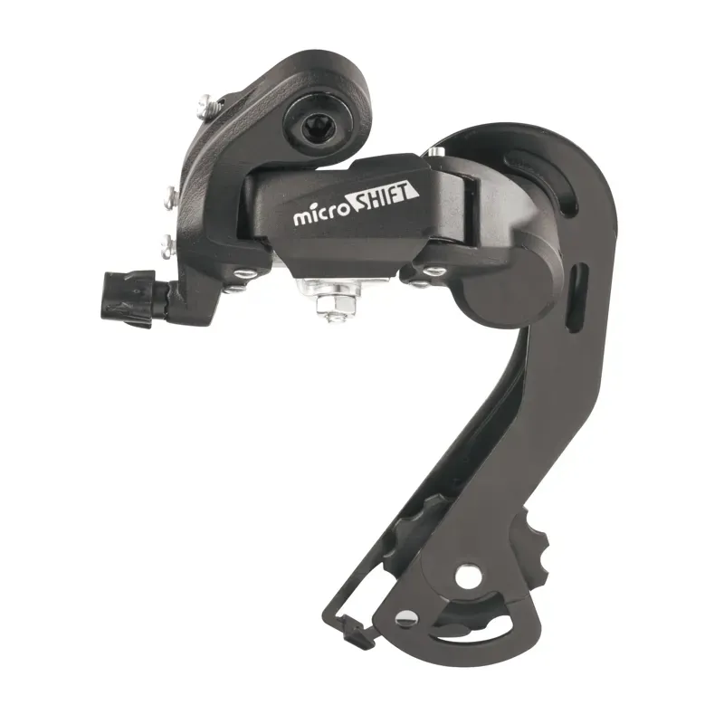 Microshift M21 6/7 Speed Long Cage Rear Derailleur Claw Hanger in Black