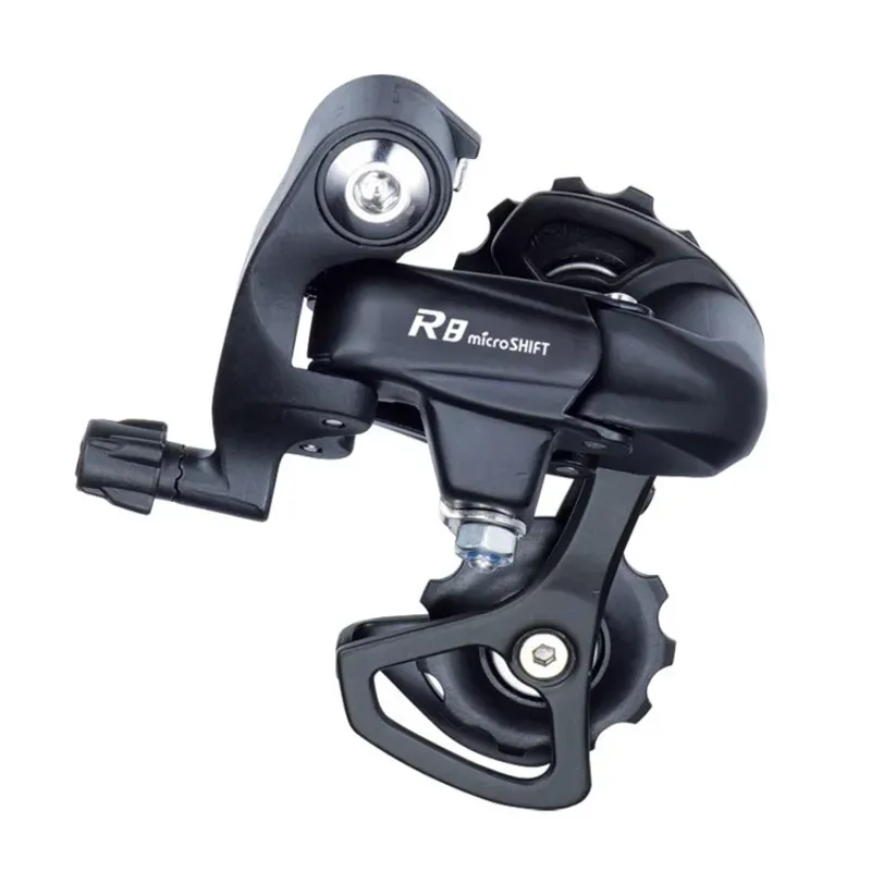 Microshift R8 8 Speed Short Cage Rear Derailleur in Black