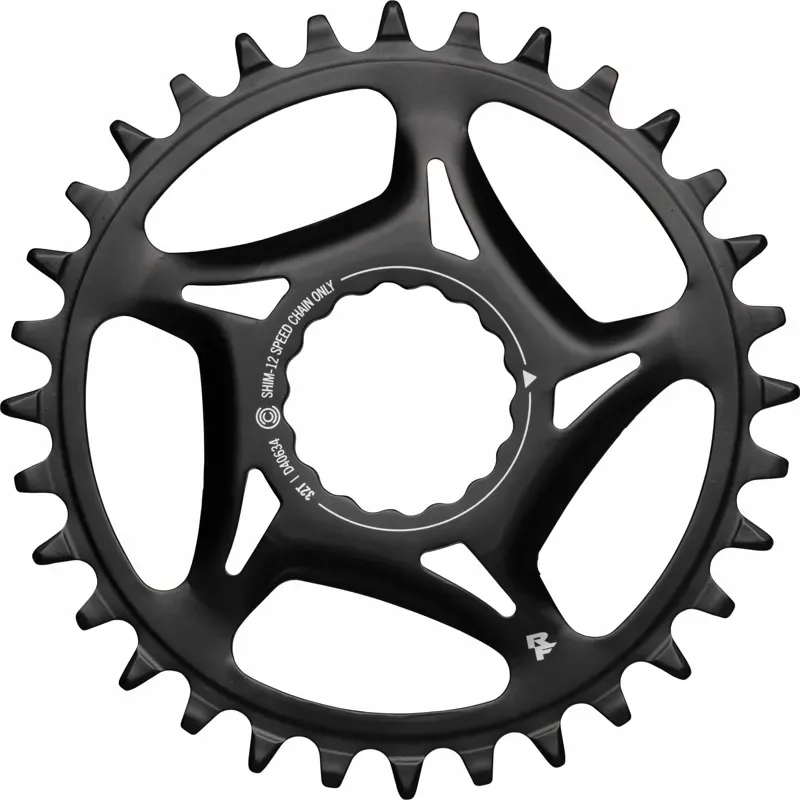 RaceFace Narrow Wide Direct Mount CINCH Steel Chainring - For Shimano 12-Speed Requires Hyperglide+ Compatible Chain 32t Black