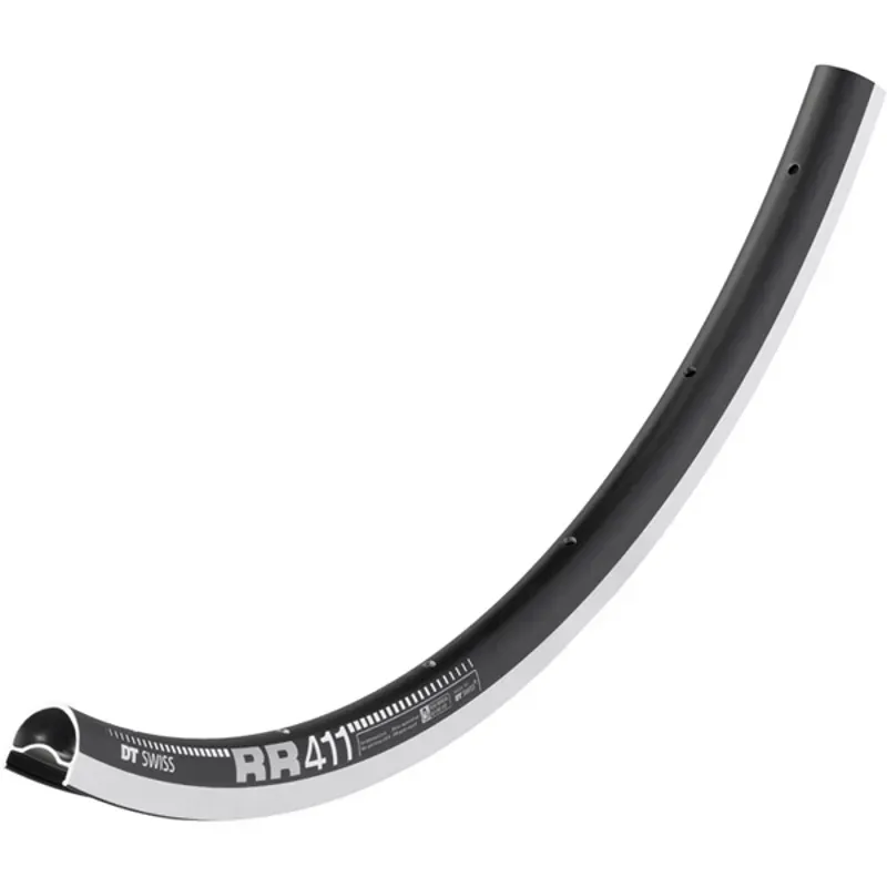DT Swiss RR 411 Rim - 700 Rim Black 24H Black 700c