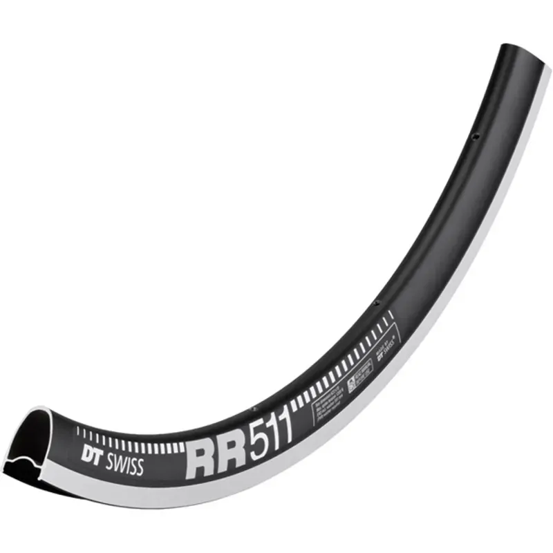 DT Swiss RR 511 Rim - 700 Rim Black 28H Black 700c