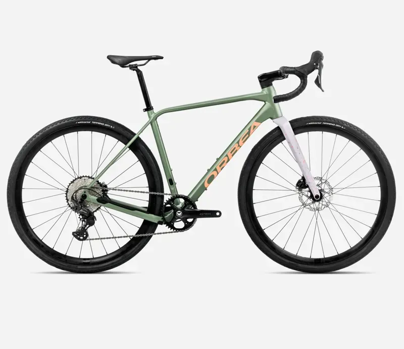 Orbea Terra H30 1x Gravel Bike In Artichoke Matt/Lilac Matt