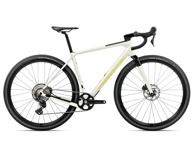 Orbea Terra M30Team 1x Gravel Bike In Ivory White/Spicy Lime Gloss