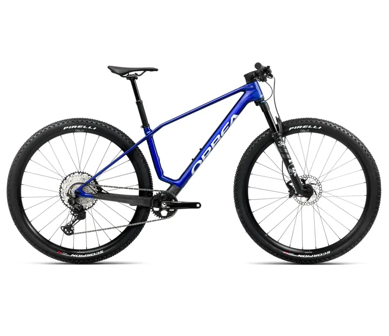 Orbea Alma M20 Mountain Bike In Cobalt Blue Gloss/Carbon Raw Matt
