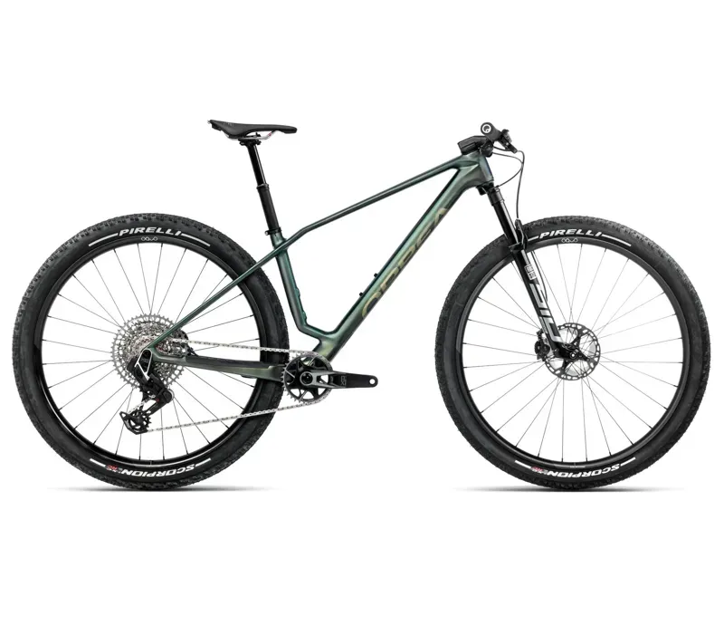 Orbea Alma M-Team Axs Mountain Bike In Seaweed Carbon View Matt-Gloss