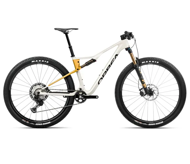 Orbea Oiz M10 Mountain Bike In Ivory White Gloss/Bumblebee Yellow Matt