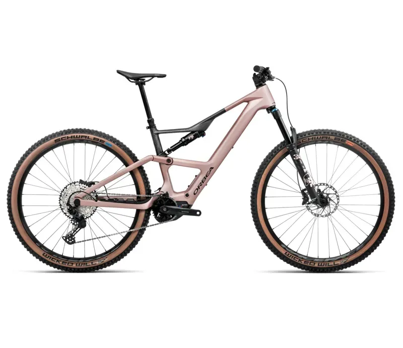 Orbea Rise SL M20 20mph E-Mountain Bike In Desert Rose/Carbon Raw Matt