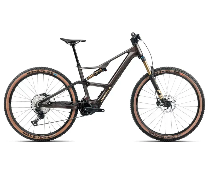 Orbea Rise SL M10 20mph E-Mountain Bike In Cosmic Carbon View/Golden Sand Gloss