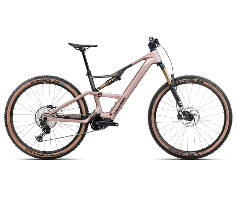 Orbea Rise SL M10 20mph E-Mountain Bike In Desert Rose/Carbon Raw Matt