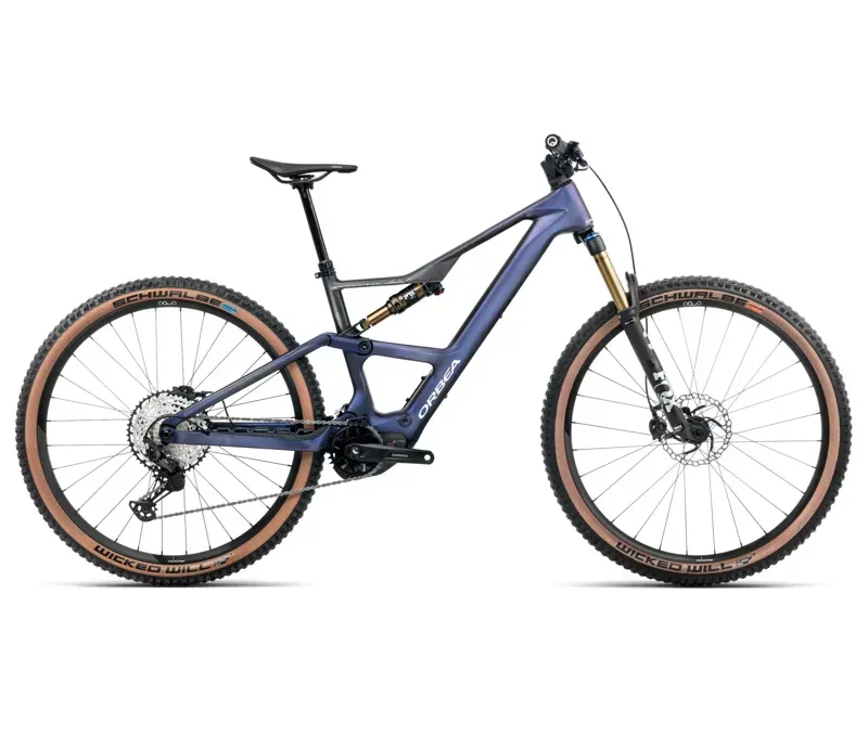 Orbea Rise SL M10 20mph E-Mountain Bike In Tanzanite Carbon View/Carbon Raw Matt