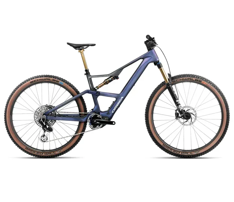 Orbea Rise SL M-LTD 20mph E-Mountain Bike In Tanzanite Carbon View/Carbon Raw Matt