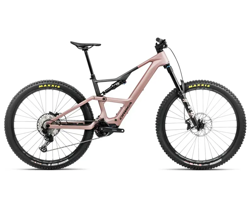 Orbea Rise LT M20 420W 20mph E-Mountain Bike In Desert Rose/Carbon Raw Matt