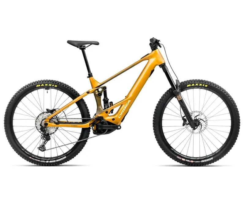 Orbea Wild H20 E-Mountain Bike In Bumblebee Yellow Metallic Olive Green Gloss
