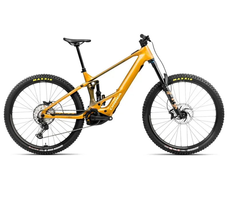 Orbea Wild H10 E-Mountain Bike In Bumblebee Yellow Metallic Olive Green Gloss