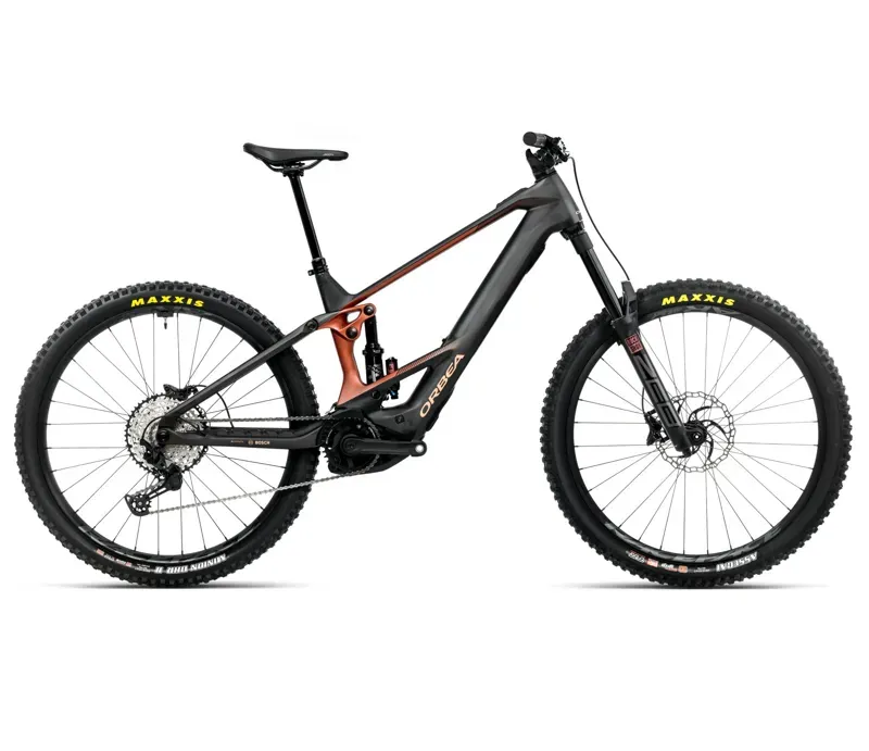 Orbea Wild M20 E-Mountain Bike In Diamond Carbon View Matt/Mars Red Gloss