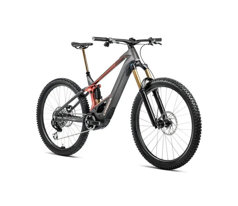 Orbea Wild M20 E-Mountain Bike In Diamond Carbon View Matt/Mars Red Gloss-1