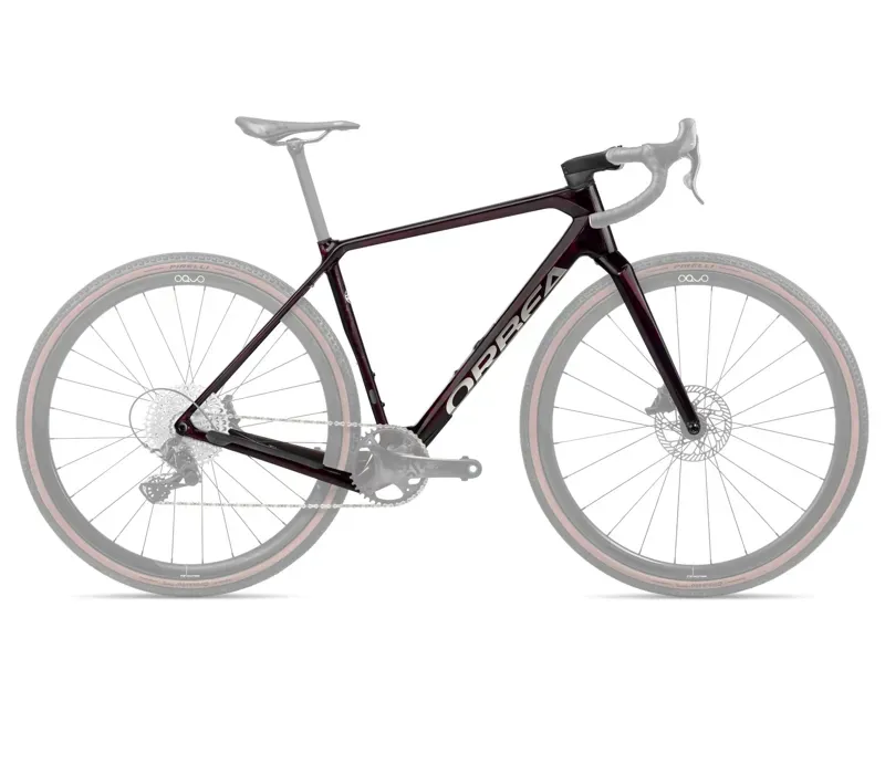 Orbea Terra Omr Gravel Bike Frame In Wine Red Carbon View Gloss