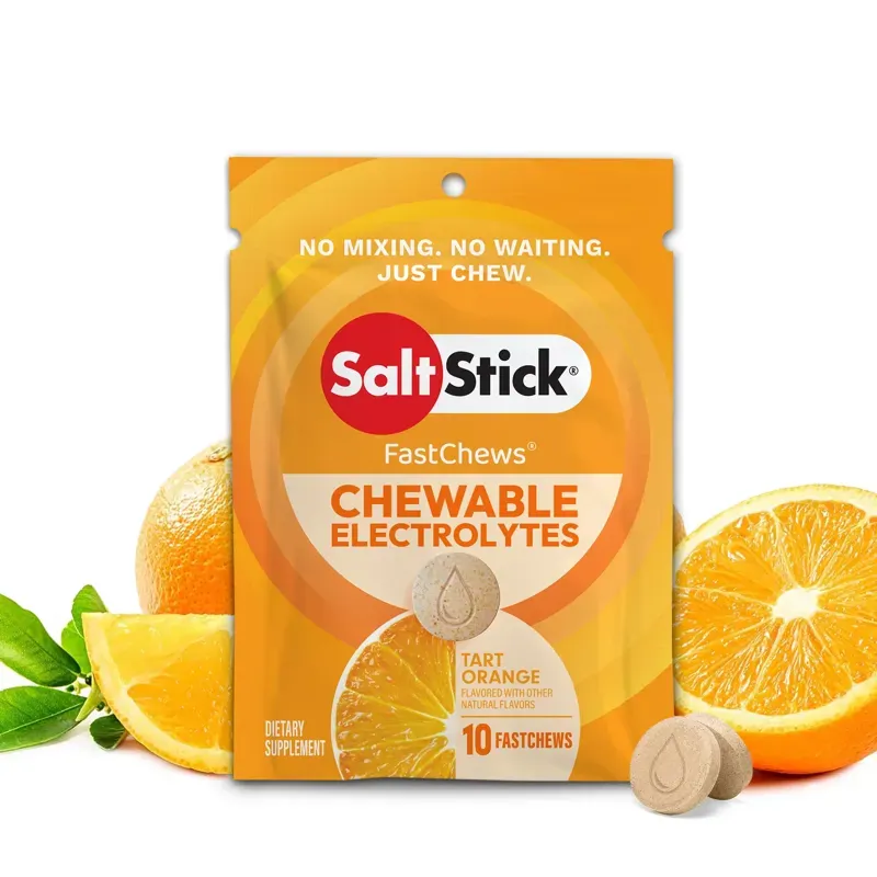 Saltstick Fast Chews 12-pack Pouches - Tart Orange-1