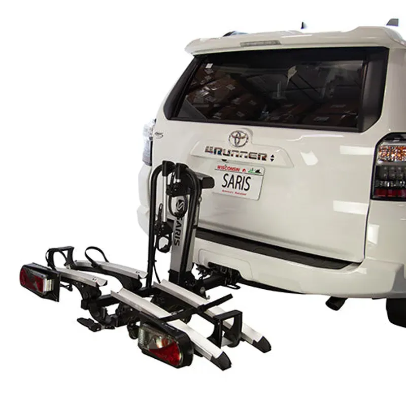 Saris Door County 2-bike Motorized Hitch Rack w/ Elec. Lift in Black