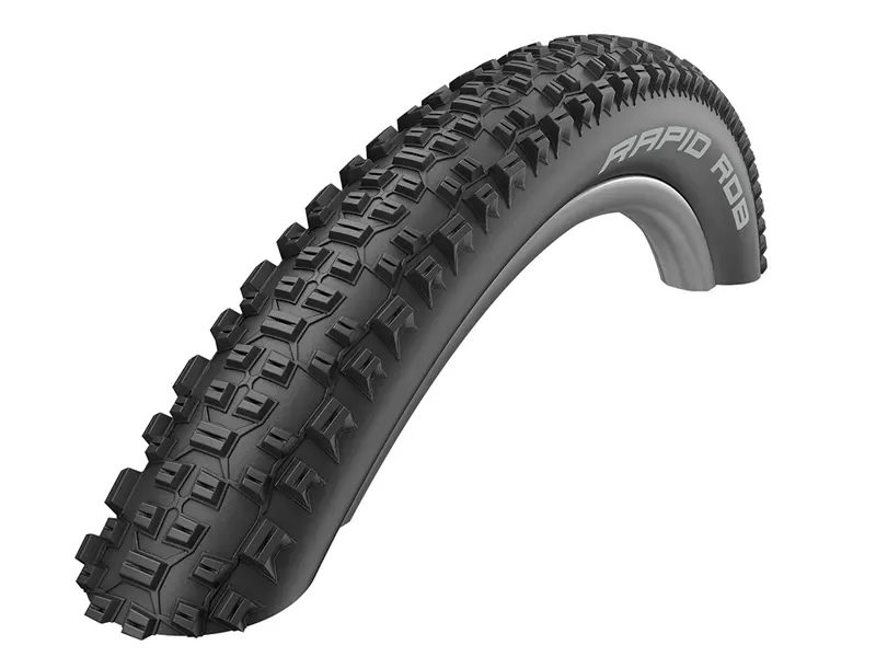 Schwalbe Rapid Rob Tire - 26 X 2.25 Clincher Wire Black K-Guard Liteskin Black 26 x 2.25
