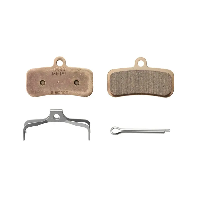 Shimano BP-D02S-MX Metal Disk Brake Pad with Spring in Gold