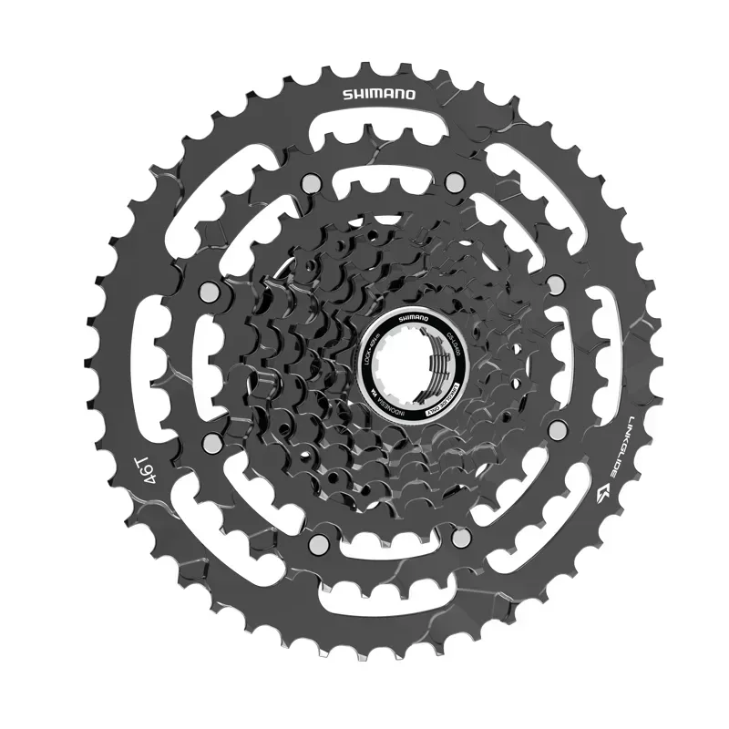 Shimano CS-LG700-9 Linkglide Cassette 9-speed in Gray-1