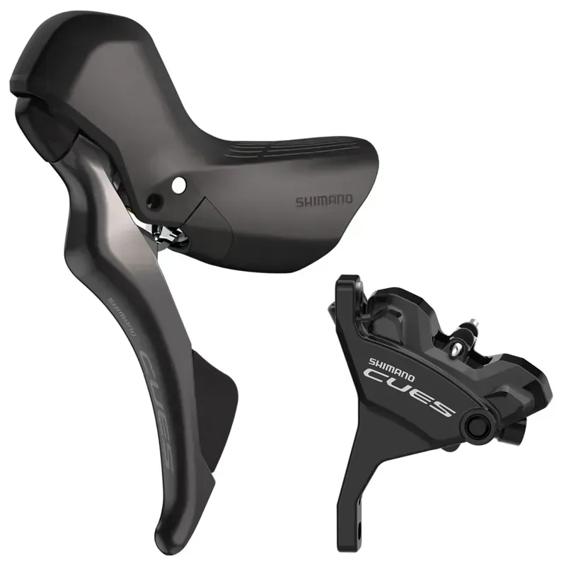 Shimano CUES ST-U6030 Hydraulic Dual Control Lever Disk Brake Set in Black