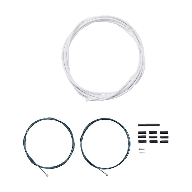 Shimano Road Optislick Derailleur Cable And Housing Set White