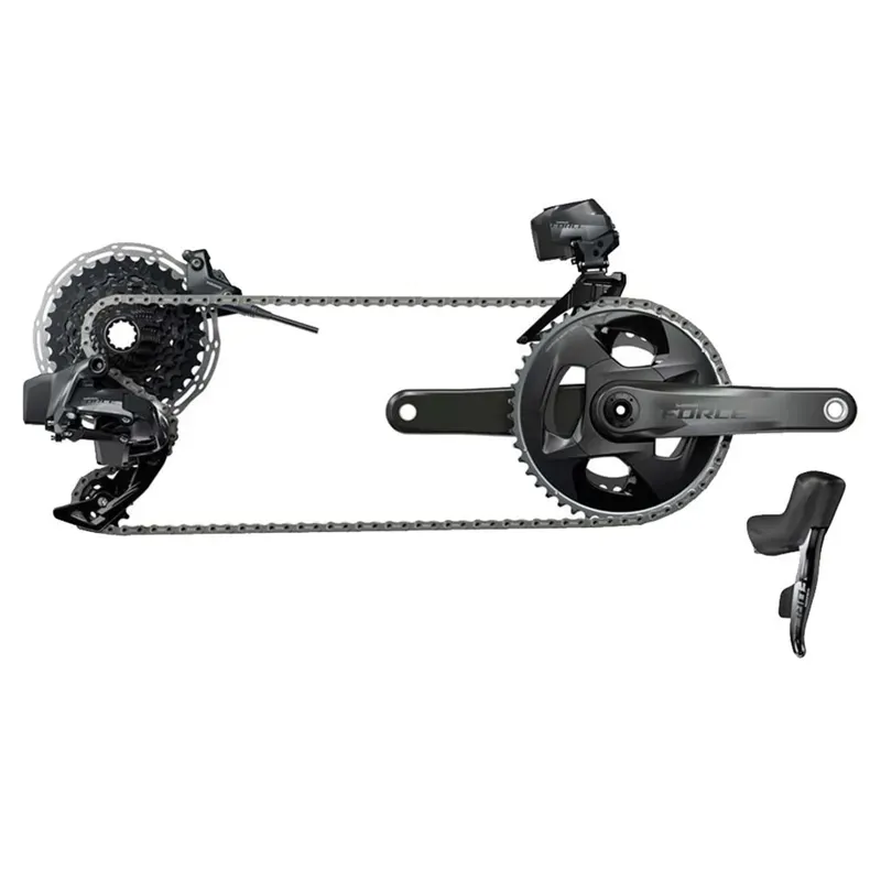 SRAM Force eTap AXS 2X D1 Electronic HRD FM Groupset in Black