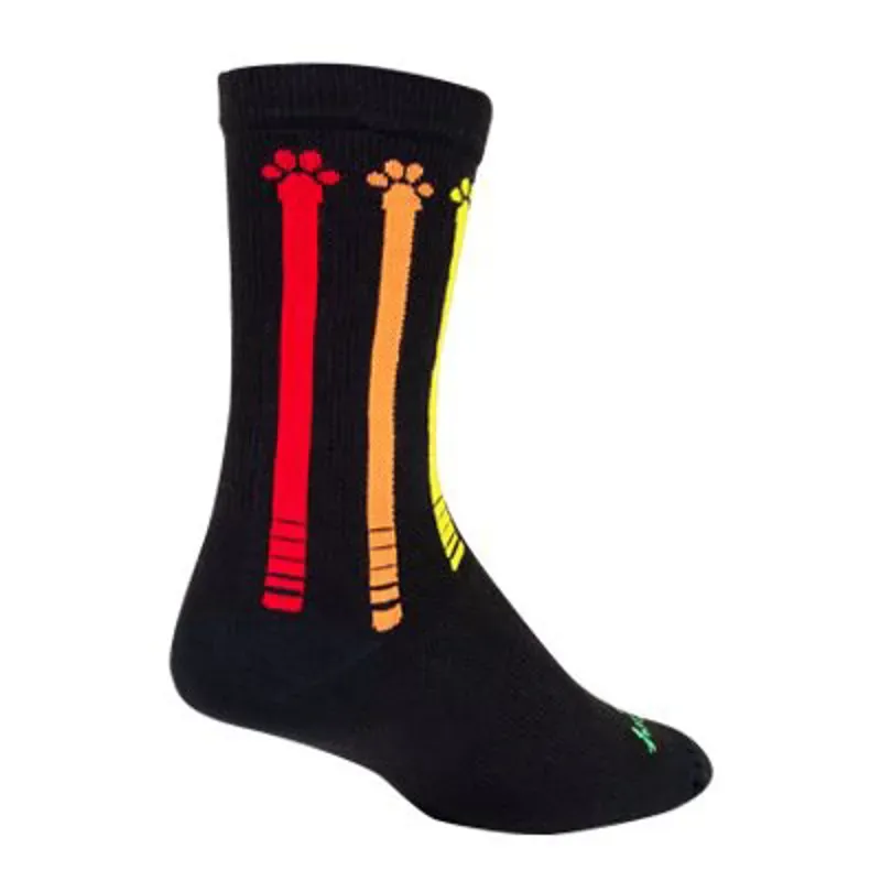 Sockguy Pawsitive 6in Crew Socks in Black