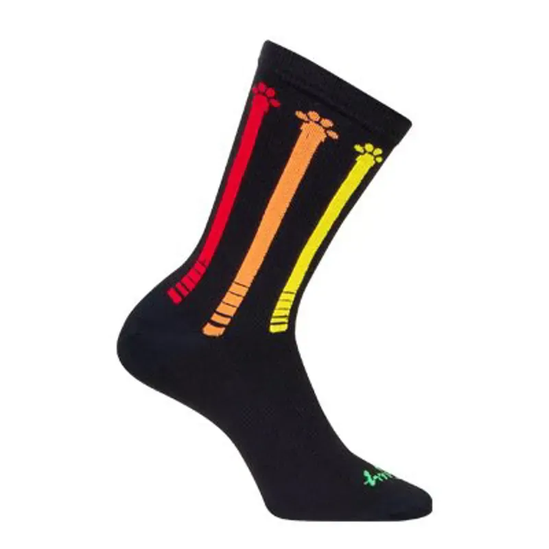 Sockguy Pawsitive 6in Crew Socks in Black-1